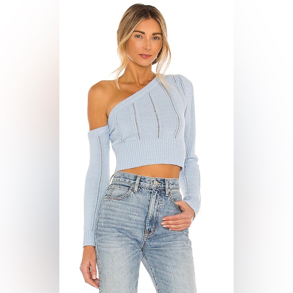 Landau Sweater in Baby Blue MAJORELLE - Baby Blue
Size: S